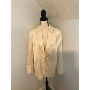 Mare Mare x Anthropologie Ivory Relaxed Blazer - Size Large - NEW WITH TAGS
